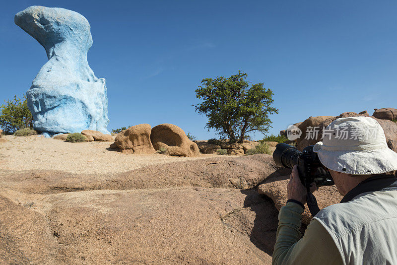 旅行者拍摄Tafraoute Stones, Souss-Massa-Dr?一、摩洛哥